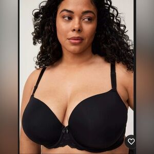NWT Torrid Perfect T-Shirt Push-Up Bra Black Size 44D